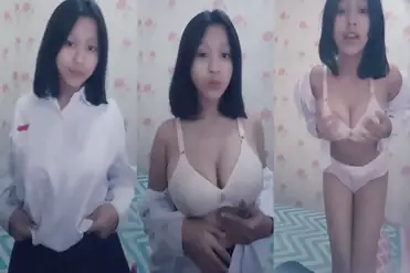 Bokep SMP Hijab Rara Nadifa Seragam Liar poster